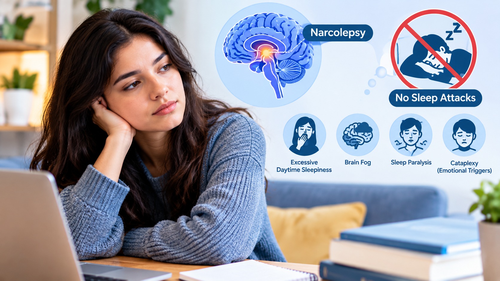 can you have narcolepsy without sleep attacks
