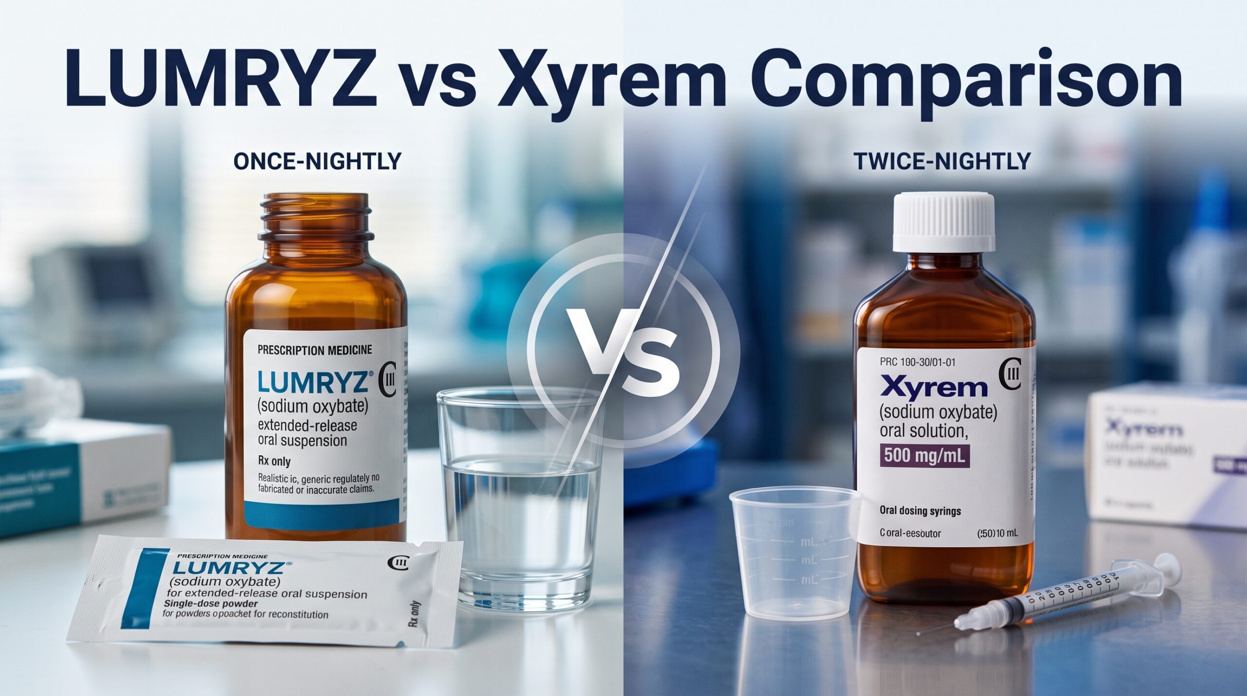 LUMRYZ vs Xyrem comparison